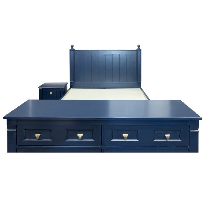 Classic Navy Panel Bed