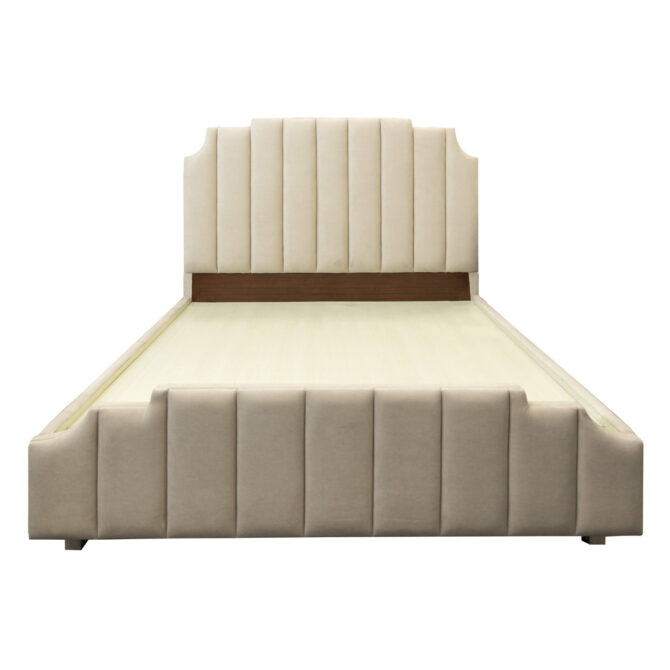 Modern Vertical Channel Upholstered Bed