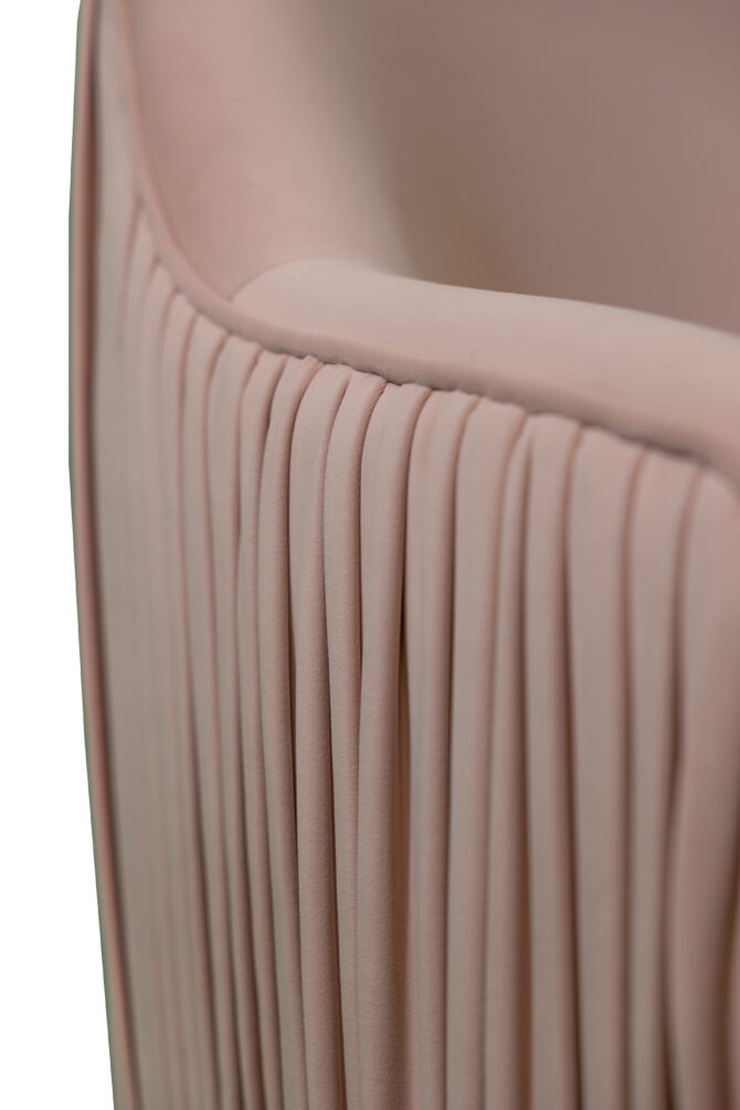 Blush Velvet Accent Chair