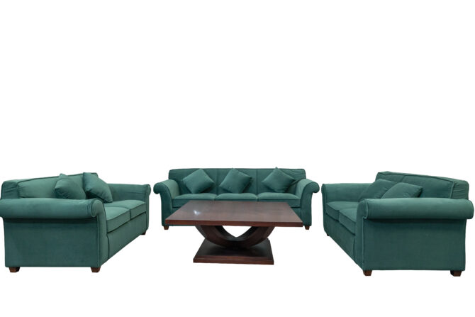 Green Velvet Sofa Set