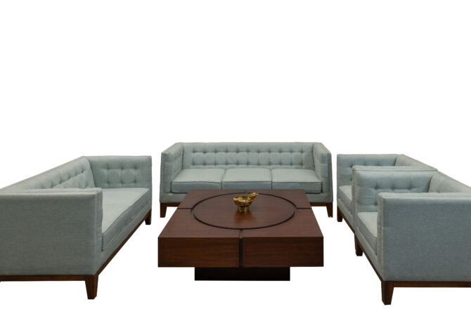 Armchair Isolated Sofa Set