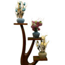 Artistic Wooden Display Stand