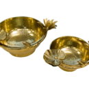 Brass Lotus Leaf Bowls