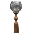 Glass Globe Candle Holder