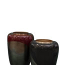 Ombre Metal Vases
