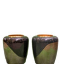 Ombre Metal Vases